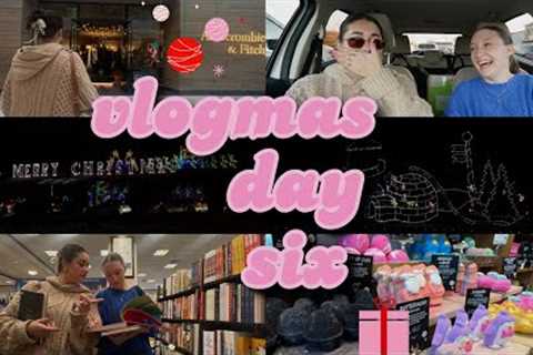 VLOGMAS DAY SIX: holiday shopping, drive thru HOLIDAY LIGHTS, and lots of chatting!