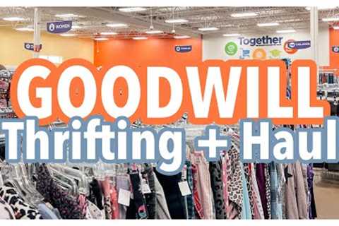 WE FILLED OUR CART THRIFTING GOODWILL! Thrift with Me for Home Decor + Thrift Haul