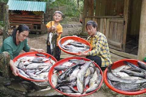 Harvesting, lake fish of local people, how to process and preserve, survival alone