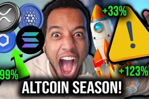 EMERGENCY CRYPTO VIDEO RIGHT NOW!!!!!! ALTCOIN SEASON!!!!!!!!!!