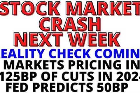 Stock Market CRASH Next Week: The Herd To Get A Reality Check Which Will Dash Hopes of 125BP of Cuts