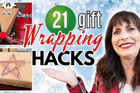 21 Genius DIY HACKS For Wrapping Christmas Gifts!