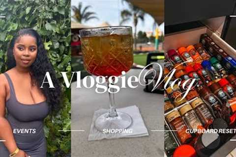 VLOGMAS Day 3: Event, Shopping And A Kitchen Reset| Arrange Spice Drawer And Food Cabinet With Me