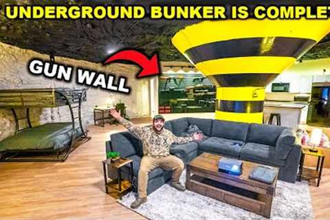 Renovation of My DOOMSDAY Bunker is COMPLETE!!! (Theater, Kitchen, Bedroom, Bathroom, and MORE!)