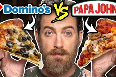 Domino's vs. Papa John's Taste Test | FOOD FEUDS