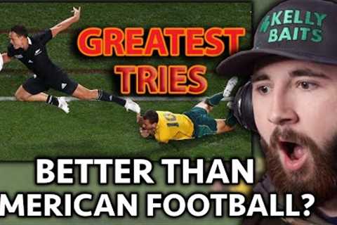 AMERICAN Reacts to The GREATEST Rugby Tries EVER!! *INSANE*