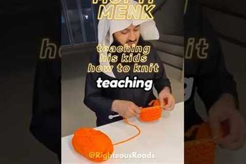 Mufti Menk  - Teaching his kids how to Knit #muftimenk #muslim #religion #knitting #funny