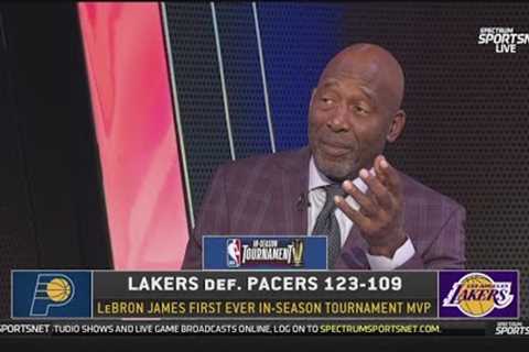GOOOOAT! - James Worthy GOES CRAZY LeBron win IST MVP Finals, AD (41 Pts) lead Lakers beat Pacers