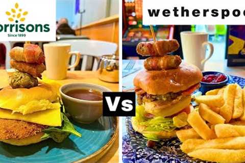 Christmas Burger! - Morrisons Vs Wetherspoons - Who Wins?