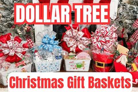 Dollar Tree Christmas GIft Baskets 2023! Gifts Under $20.00