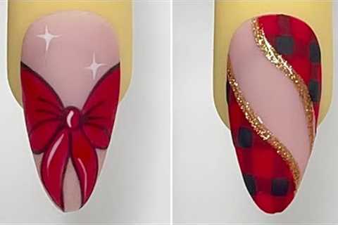 Best Red Xmas Nail Art Design 2023 | Best Nail Art Compilation|💝New Nails