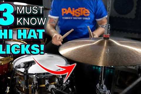 3 Hi Hat Licks You GOTTA KNOW! | DRUM LESSON - That Swedish Drummer