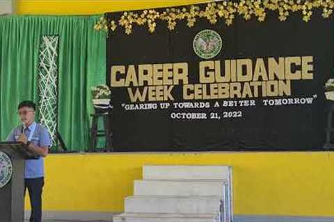Teacher Inspirational message for students- Career Guidance Week Celebration.