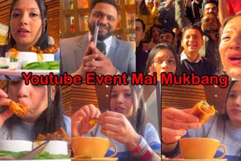 Youtube Event Mai Thelkha Macha Diya | What I Eat In Youtube Event | Youtube Creator Collective 2023