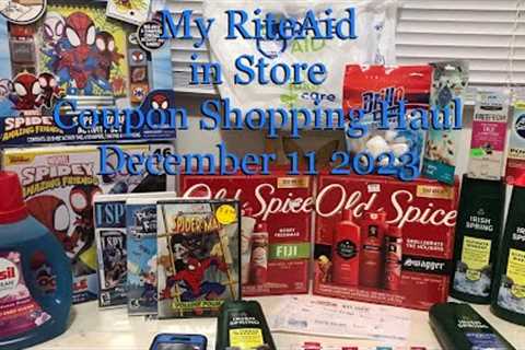 My Rite Aid in Store Coupon Shopping Haul | December 11 2023 | Great Buys &amp; Savings | CHEAP..