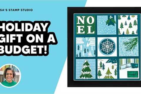 Use Your Handmade Card Supplies to Make a Christmas Gift on a Budget
