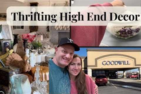High End Thrifted Decor From Goodwill and Four Other Thrift Stores!  Five Thrift Stores In One Day!