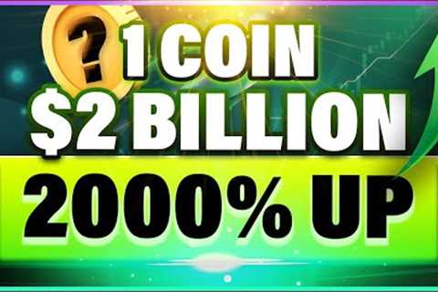 INSANE 2000% UP ALTCOIN! Crypto Again in Trouble?