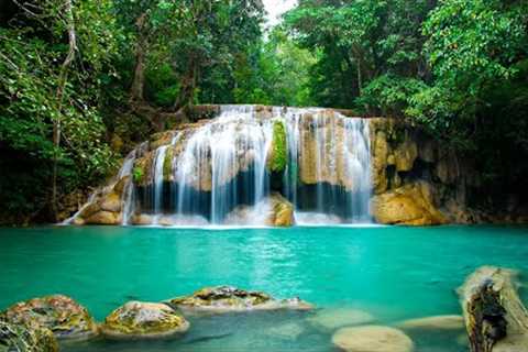 Waterfall sound, soothing music to reduce stress, anxiety and depression and induce deep sleep