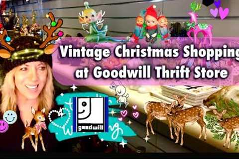 Vintage Christmas Shopping at Goodwill Thrift Store