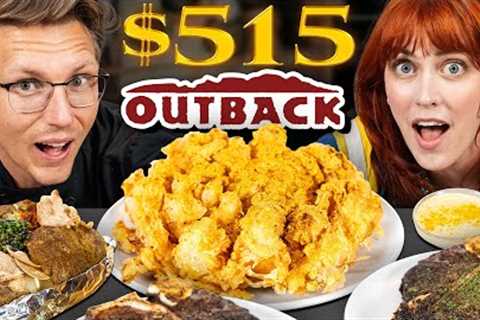 $515 Outback Steakhouse Bloomin' Onion Taste Test | FANCY FAST FOOD
