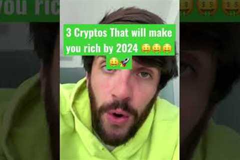 3 CRYPTOS TO MAKE YOU RICH BY 2024 🤑🤑🤑 #dogecoin #crypto #bestcrypto #eth
