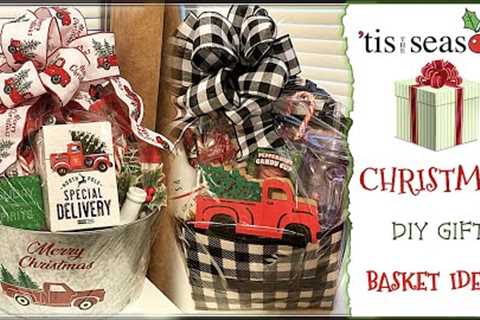 19 DOLLAR TREE GIFT BASKET IDEAS🎁CHRISTMAS GIFT IDEAS🎄HOW TO MAKE A GIFT BASKET🎁HOLIDAY GIFT..