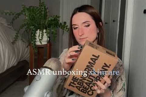 ASMR unboxing new skincare products (lofi asmr, lots of tapping, packaging asmr)