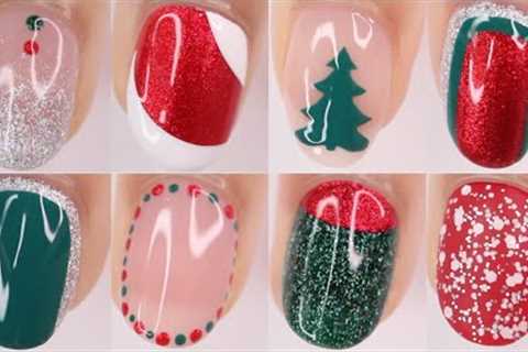 QUICK AND EASY CHRISTMAS NAIL DESIGNS 2023 | Christmas nail art compilation perfect for beginners!