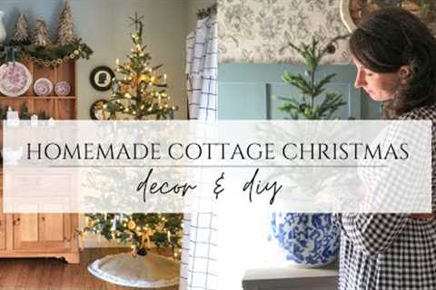 Homemade Cottage Christmas | Decorate With Me | Budget Friendly Christmas DIY Ideas and Inspiration