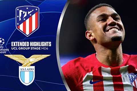 Atlético Madrid vs. Lazio: Extended Highlights | UCL Group Stage MD 6 | CBS Sports Golazo