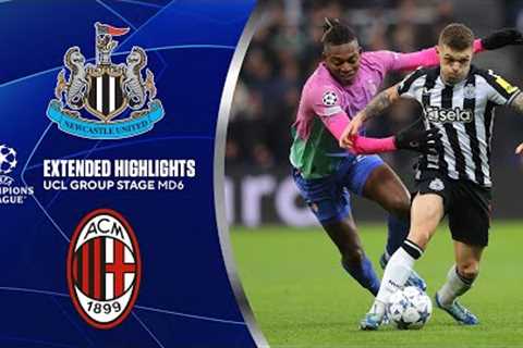 Newcastle United vs. AC Milan: Extended Highlights | UCL Group Stage MD 6 | CBS Sports Golazo