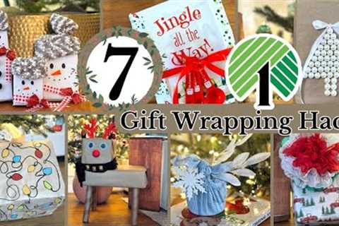 🎄7 Genius Dollar Tree DIY Christmas Gift Wrapping Hacks and Ideas 🎄