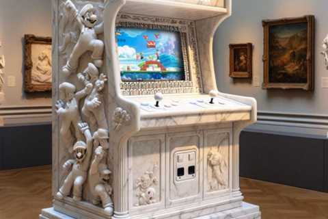 Arcade Cabinets Chiseled from Marble