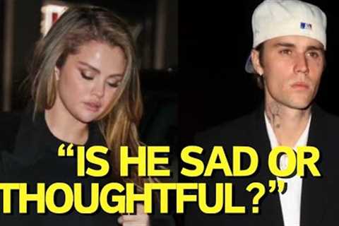 Justin Bieber UNHAPPY next to Hailey Bieber after seeing Selena Gomez hug Benny Blanco on Instagram