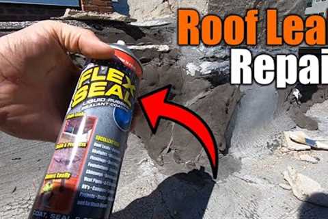 How To Fix A Roof Leak With Flex Seal | THE HANDYMAN |