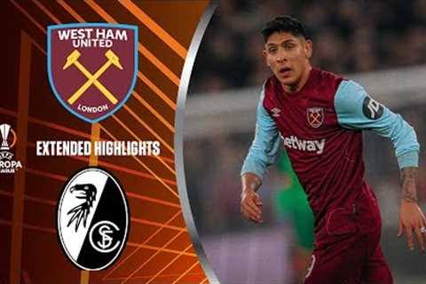 West Ham vs. Freiburg : Extended Highlights | UEL Group Stage MD 6 | CBS Sports Golazo