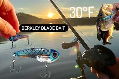 Berkley Blade Bait Can Catch Some Nice Fish Mid December Bass Fishing (Lake Logan Hocking Hills)