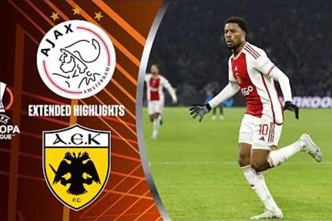 Ajax vs. AEK Athens: Extended Highlights | UEL Group Stage MD 6 | CBS Sports Golazo