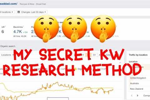 🤫 UR WELCOME! My keyword research method to rank DR 0 niche sites - NO BACKLINKS