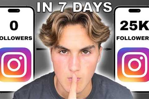 How To GROW On Instagram 2023 | 25k Followers In 7 Days