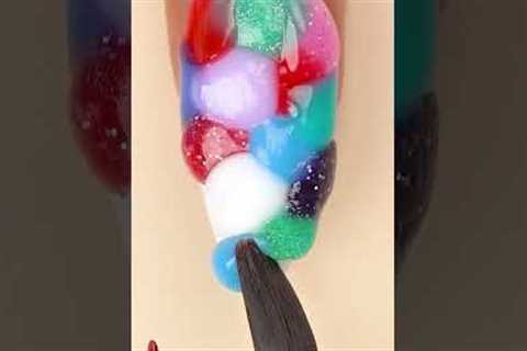 Unique Polygel Nail #shorts #nailsart #beauty #acrylicnails #relaxing