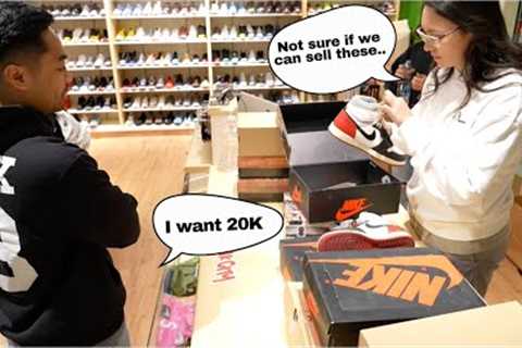 HE TRIED TO SELL US HIS $20,000 SNEAKER COLLECTION!