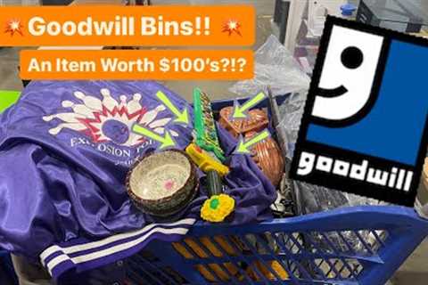 Let’s Go To Goodwill Bins! Finding Items Worth $100+! Thrift With Me For 36 POUNDS! +HAUL!