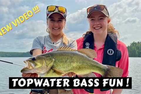 Topwater Largemouth &amp; Smallmouth Bass Fun on a Fly | New 2024 Video