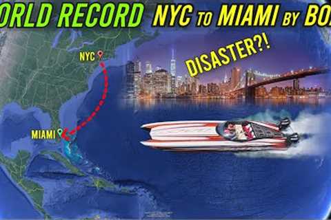 Epic Ocean Voyage Turns Into World Record Disaster! NYC to Miami By Boat In 1 Day Ep3 by Howe2Live