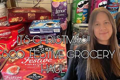 TESCO GROCERY FOOD SHOPPING HAUL|£250 before discount|LARGE UK FAMILY|1st full CHRISTMAS GOODIE SHOP