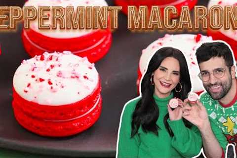 PEPPERMINT MACARONS w/ Jonny Cakes! - Day 9 - 12 Days of Cookies