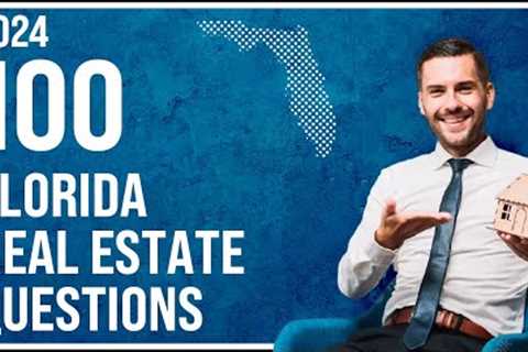Florida Real Estate Exam 2024 (100 Questions with Explained Answers)