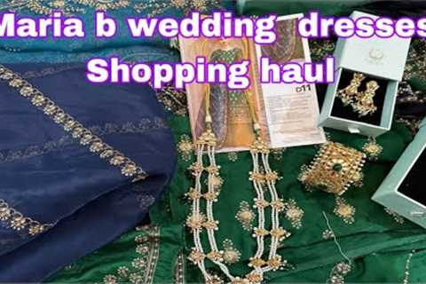 Maria b sateen collection 2023||wedding dresses || shopping haul